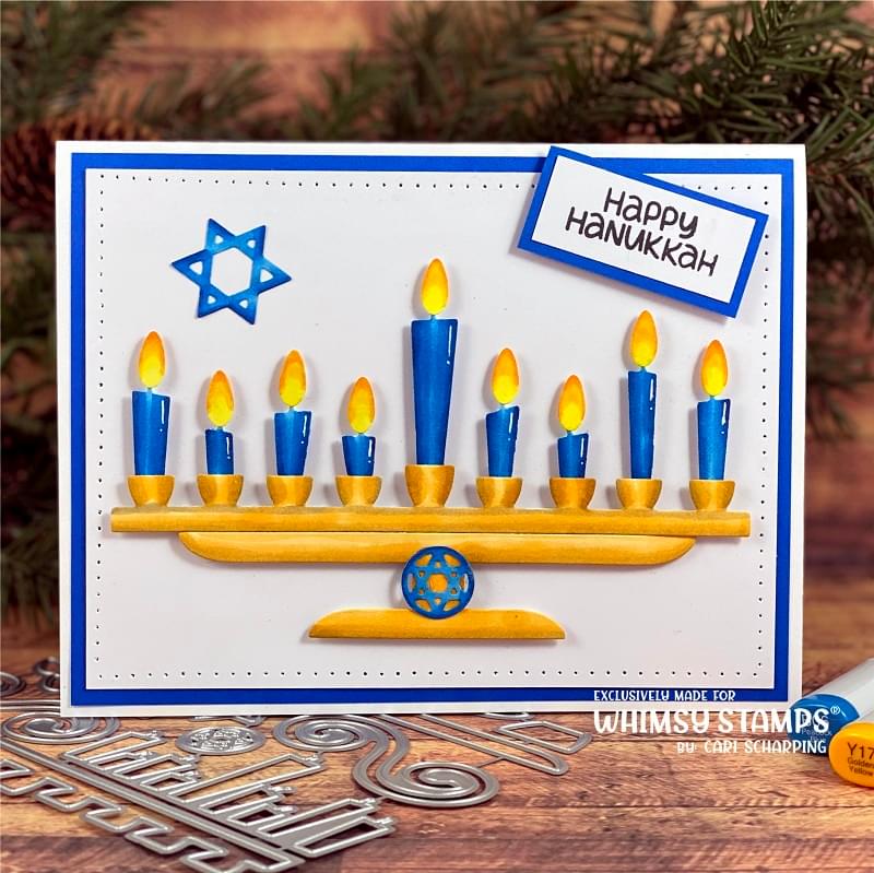 **NEW Menorah Die Set - Whimsy Stamps