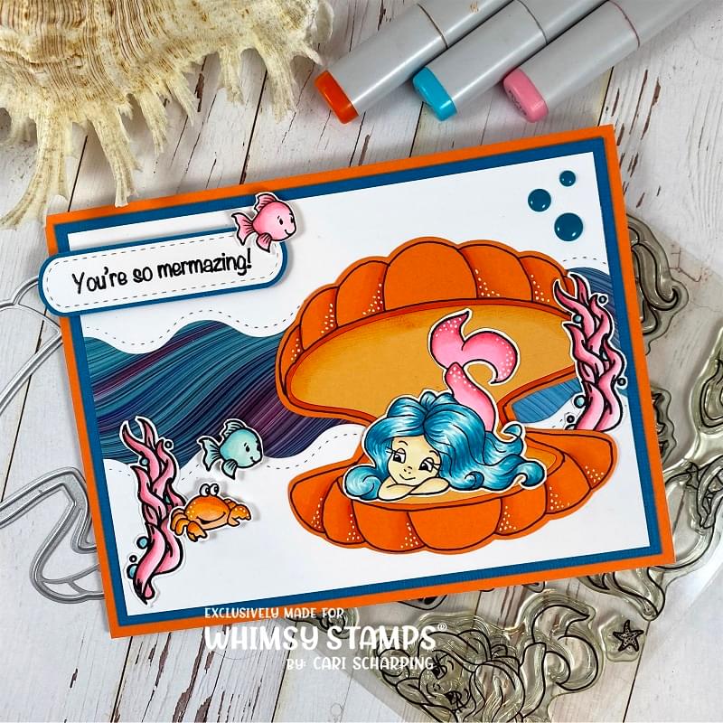 **NEW Mermaid Moments Clear Stamps - Whimsy Stamps