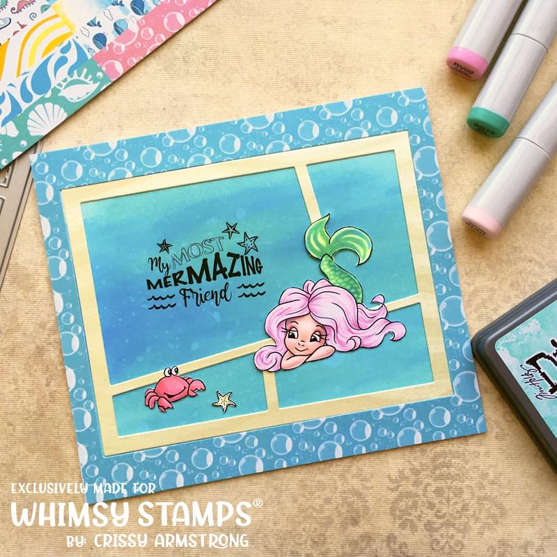 Mermaid Moments Clear Stamps - Whimsy Stamps
