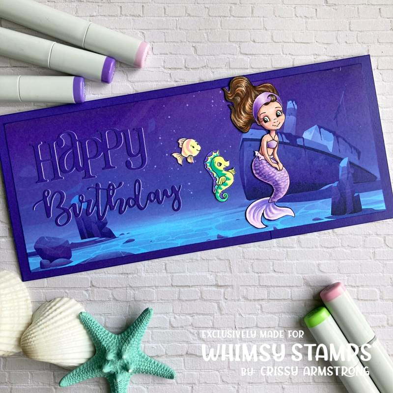 Mermaid Moments Clear Stamps - Whimsy Stamps