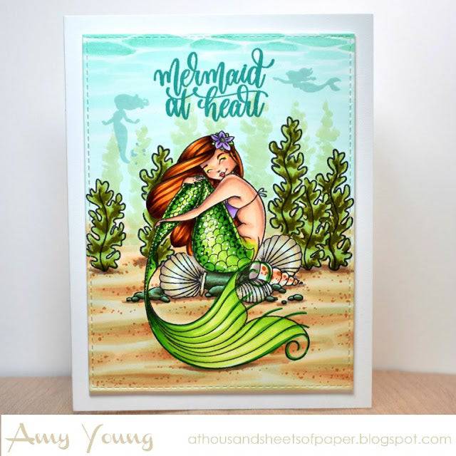 Let's Be Mermaids Clear Stamps - Whimsy Stamps