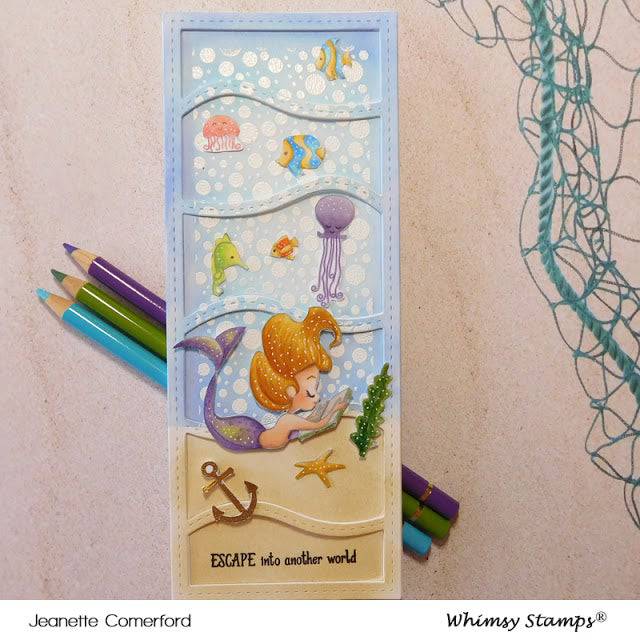 Slimline Waves Die - Whimsy Stamps