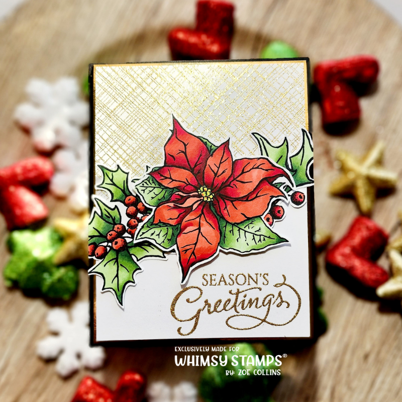 Messy Mesh Background Rubber Cling Stamp - Whimsy Stamps