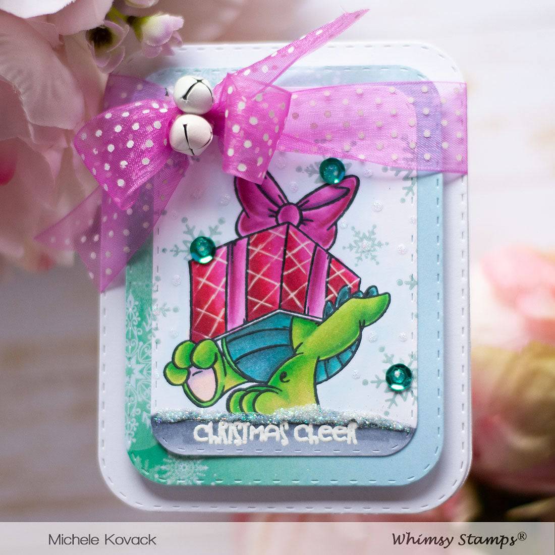 Dragon Christmas Cheer Clear Stamps - Whimsy Stamps