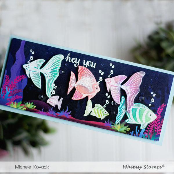 **NEW Slimline Paper Pack - Under the Sea - Whimsy Stamps