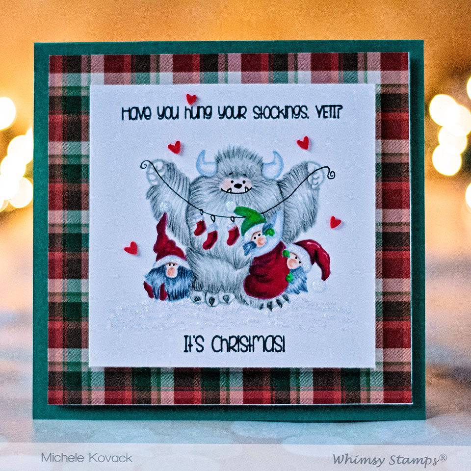 Yeti for Christmas Clear Stamps - Whimsy Stamps