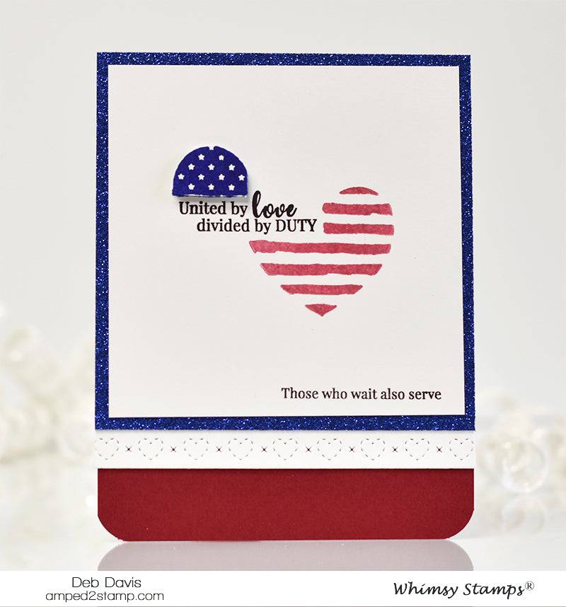 Military Family Clear Stamps - Whimsy Stamps