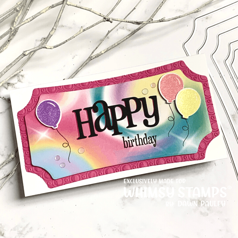 **NEW Mini Slim Notched Die Set - Whimsy Stamps
