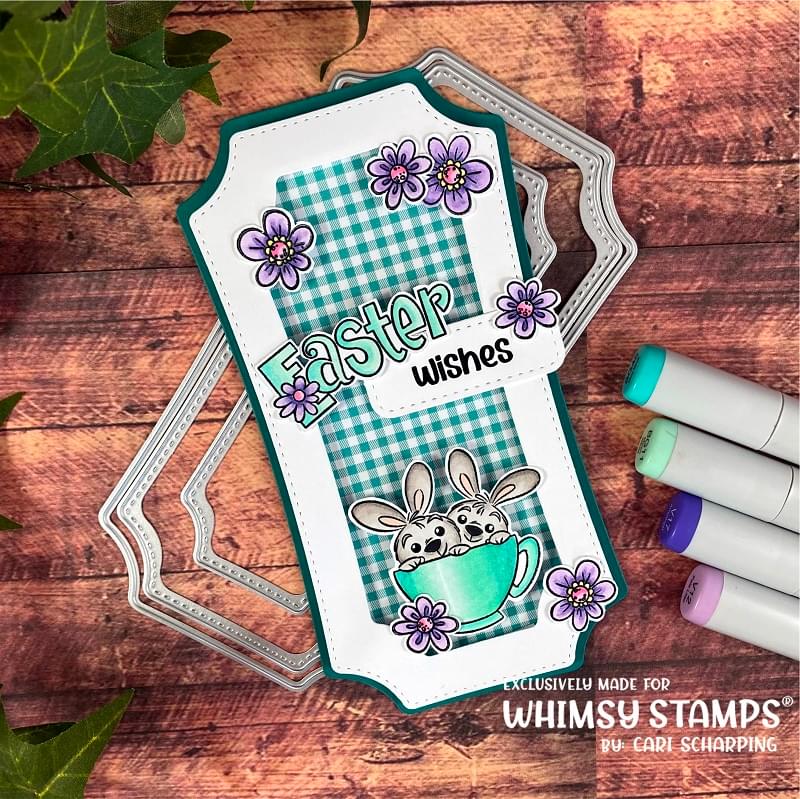 **NEW Mini Slim Notched Stitched Die Set - Whimsy Stamps