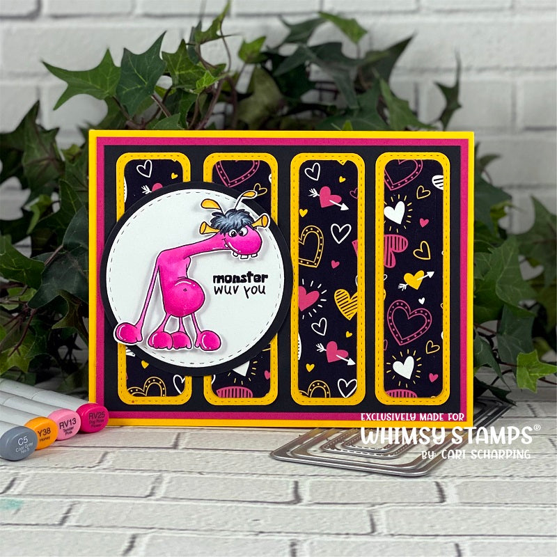 **NEW Mini Slim Rounded Stitched Die Set - Whimsy Stamps