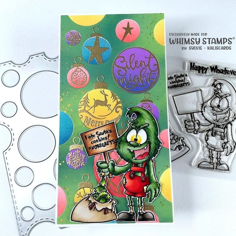 **NEW Mini Slim Swiss Dots Die - Whimsy Stamps