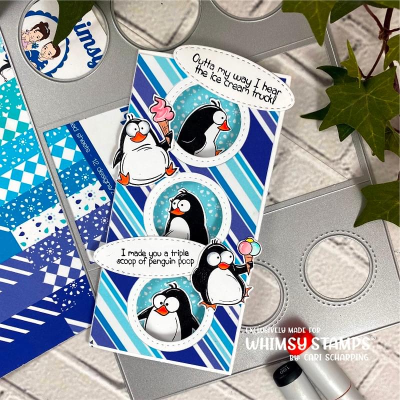 **NEW Mini Slim Tri-Fold Die Set - Whimsy Stamps