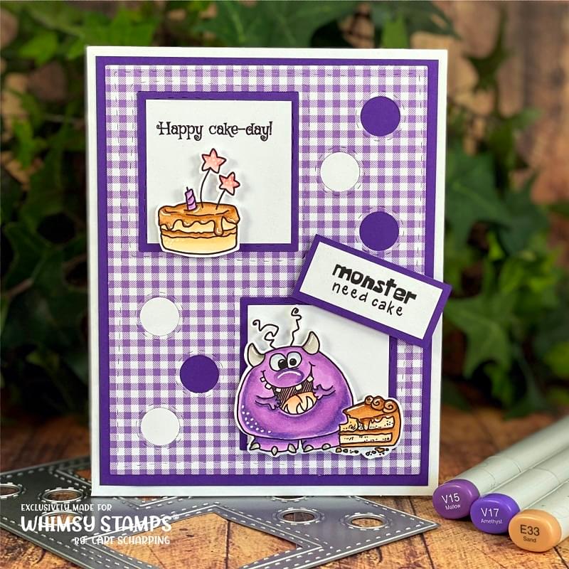 **NEW Monster Birthday Clear Stamps - Whimsy Stamps