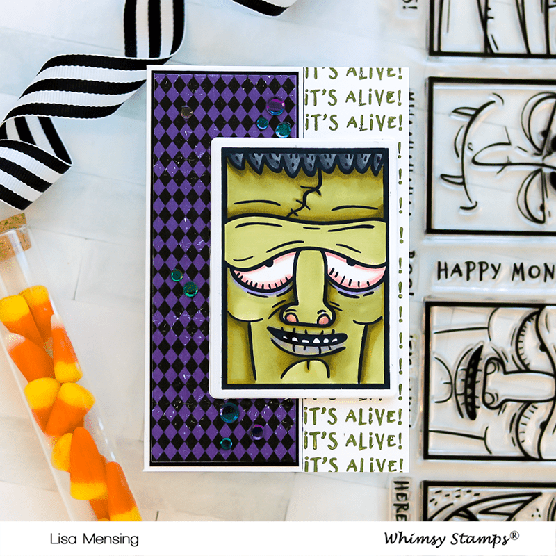 Monster Close Ups Clear Stamps - Whimsy Stamps