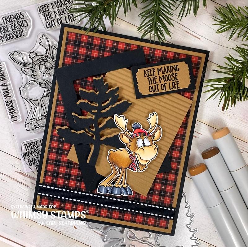 **NEW Moose You Clear Stamps - Whimsy Stamps