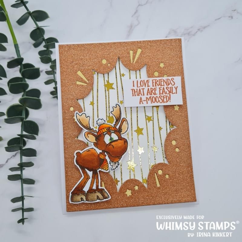 **NEW Moose You Clear Stamps - Whimsy Stamps