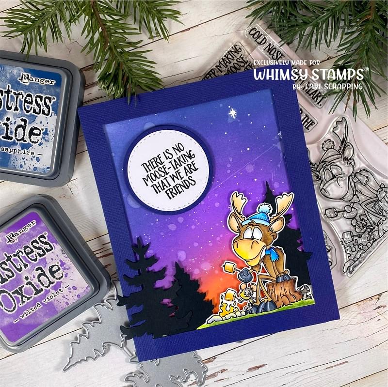 **NEW Moose You Clear Stamps - Whimsy Stamps