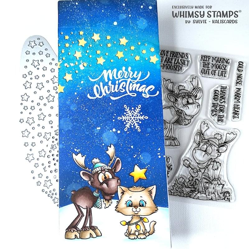 **NEW Moose You Clear Stamps - Whimsy Stamps