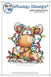 Moose Tangle Rubber Cling Stamp - Whimsy Stamps