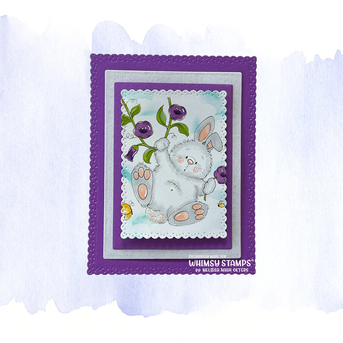 Morning Glory Bunny - Digital Stamp - Whimsy Stamps