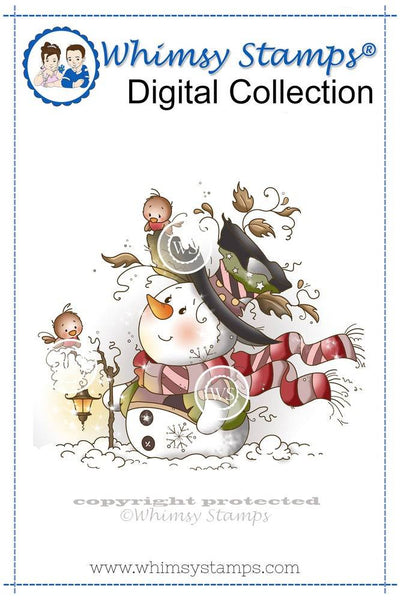 Mr. Frosty - Digital Stamp - Whimsy Stamps