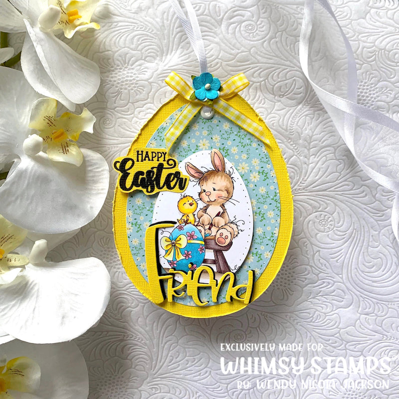 Nested Pierced Egg Die Set - Whimsy Stamps