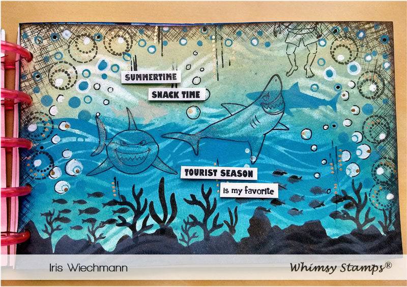 Ocean Stencil - Whimsy Stamps