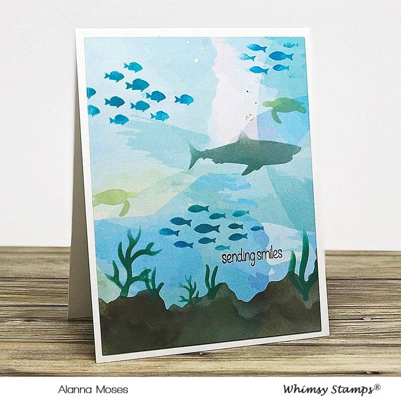 Ocean Stencil - Whimsy Stamps