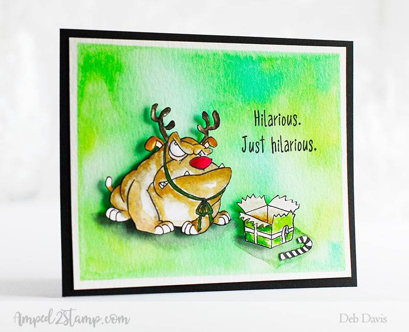Grumpy Holidays Clear Stamps - Whimsy Stamps