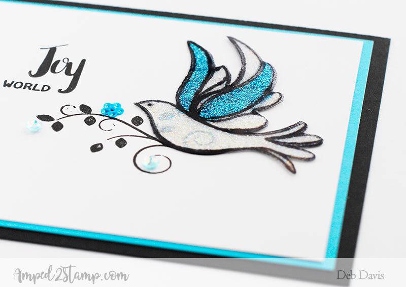 Mirror Image Rubber Cling Stamp - Whimsy Stamps