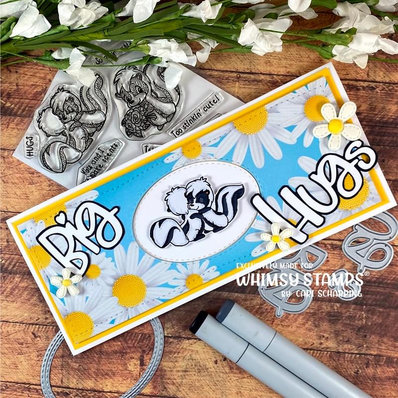 **NEW Odorable Skunks Clear Stamps - Whimsy Stamps