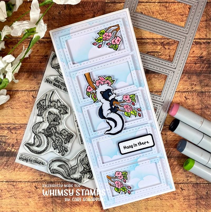 **NEW Odorable Skunks Clear Stamps - Whimsy Stamps