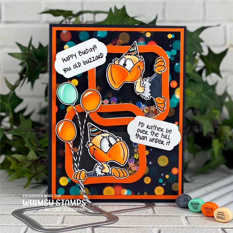**NEW Old Buzzard Clear Stamps - Whimsy Stamps