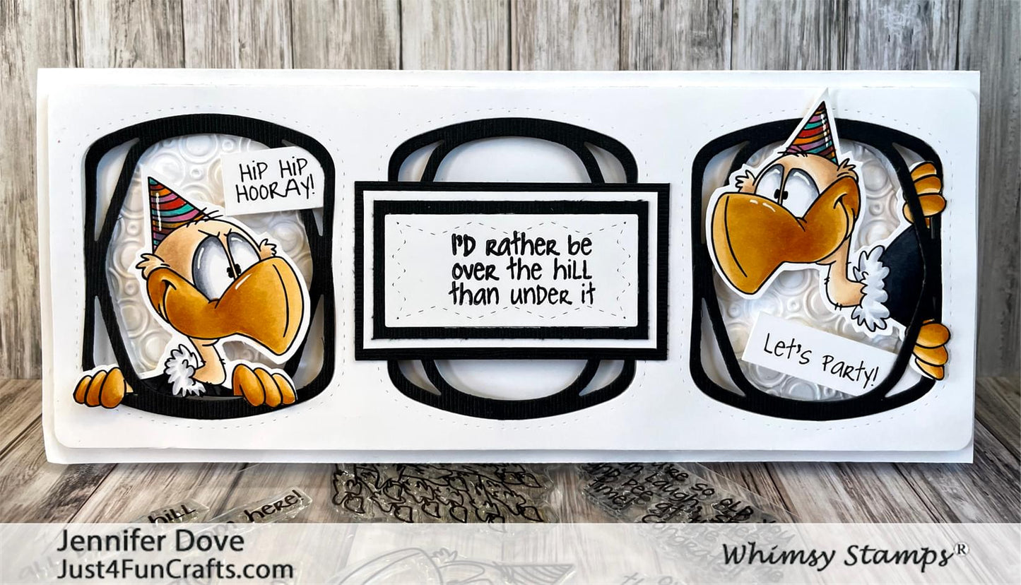 **NEW Old Buzzard Clear Stamps - Whimsy Stamps