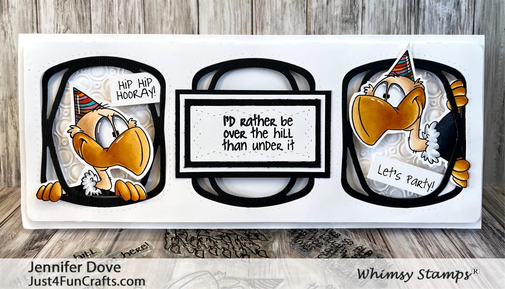**NEW Old Buzzard Clear Stamps - Whimsy Stamps