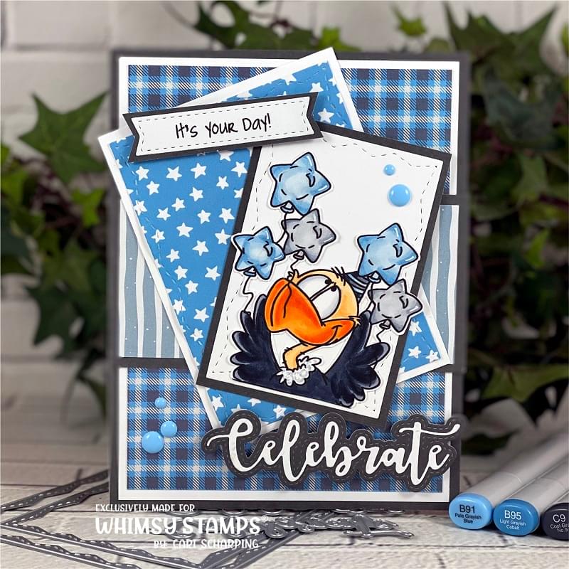 **NEW Old Buzzard Too Stamp and Die Combo - Whimsy Stamps