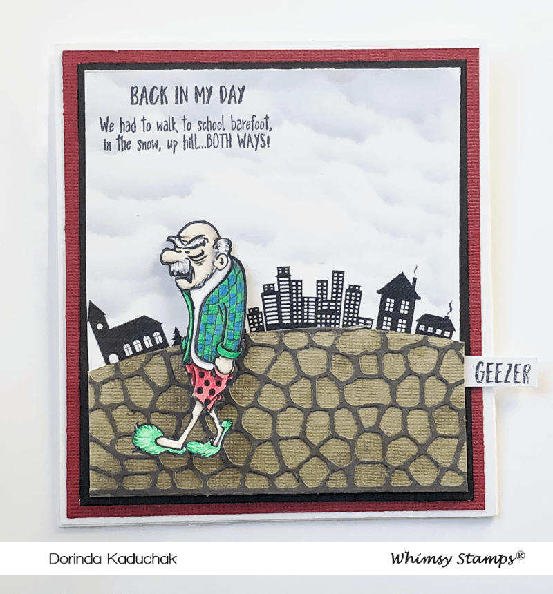 Old Geezer Clear Stamps - Whimsy Stamps