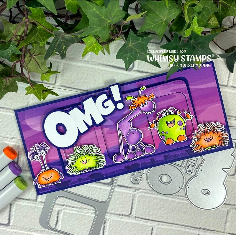 **NEW OMG! Word and Shadow Die Set - Whimsy Stamps