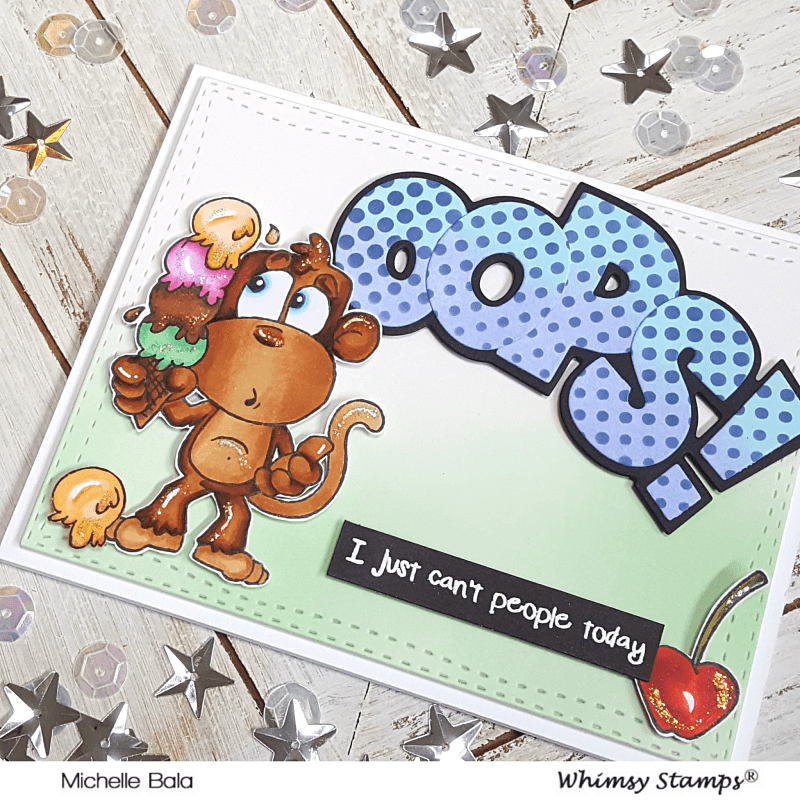 Oops Word and Shadow Die Set - Whimsy Stamps