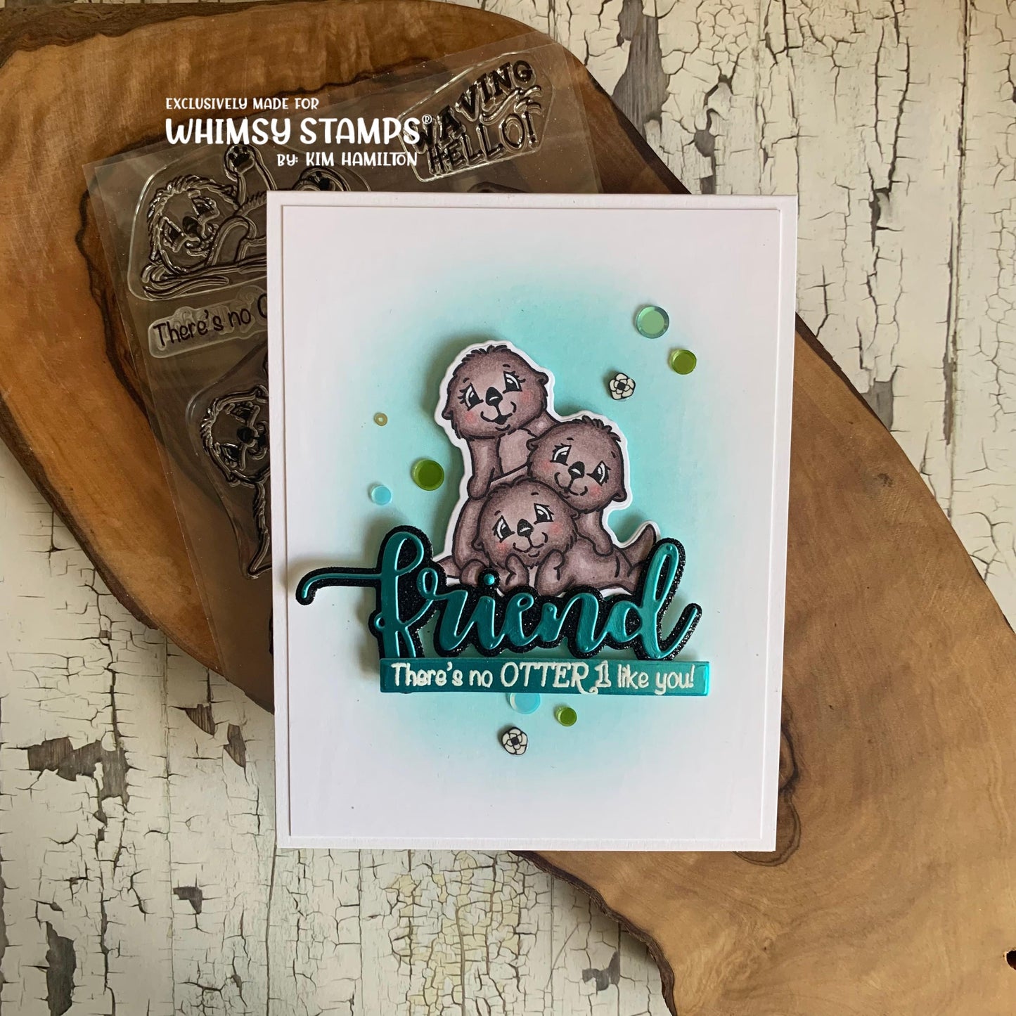 **NEW Otter Variety 2 Outline Die Set - Whimsy Stamps