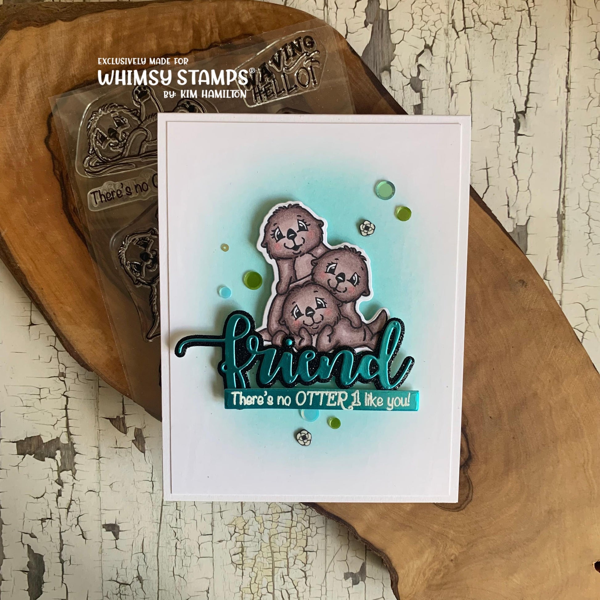 **NEW Otter Variety 2 Outline Die Set - Whimsy Stamps