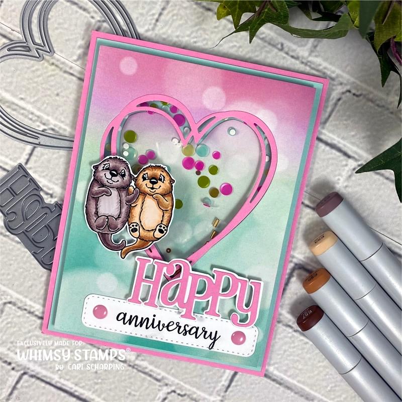 **NEW Otter Variety Clear Stamps - Whimsy Stamps