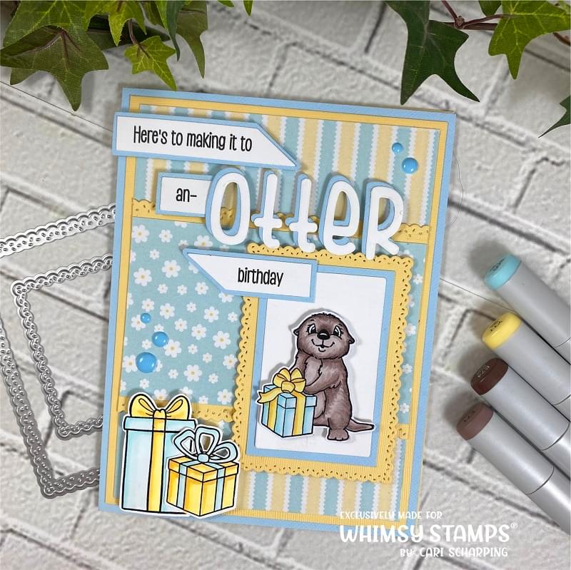 **NEW Otter Variety Clear Stamps - Whimsy Stamps