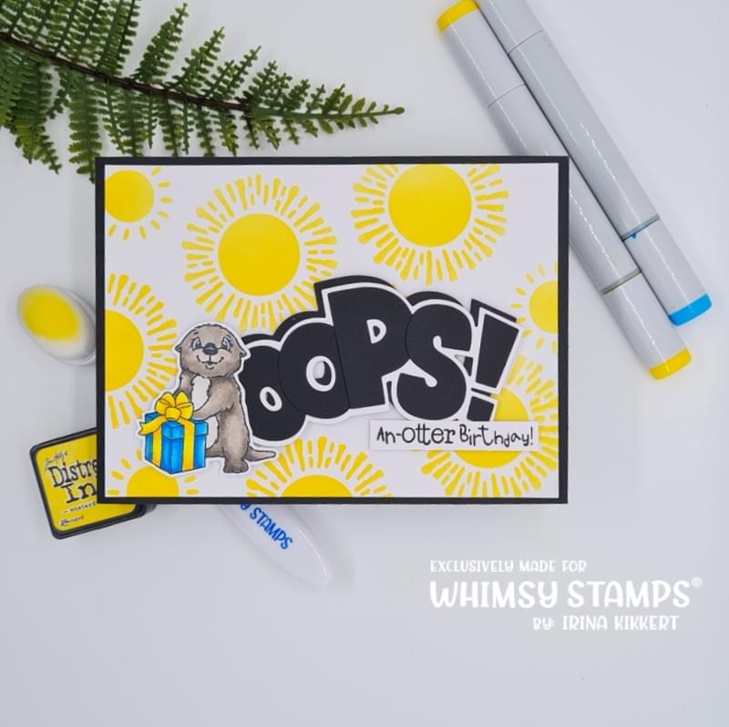 **NEW Otter Variety Clear Stamps - Whimsy Stamps