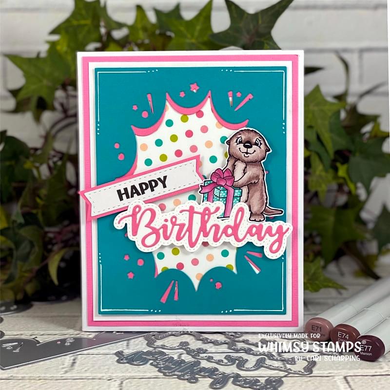**NEW Otter Variety Clear Stamps - Whimsy Stamps