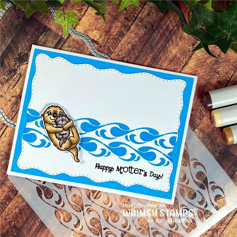 **NEW Otter Variety Clear Stamps - Whimsy Stamps