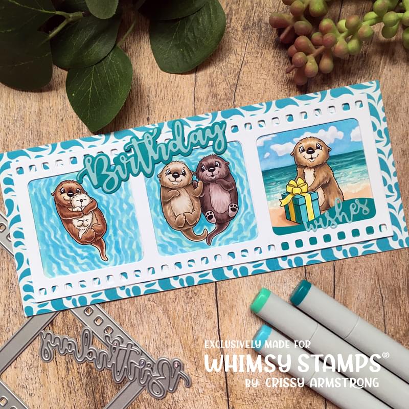 Otter Variety Clear Stamps - Whimsy Stamps