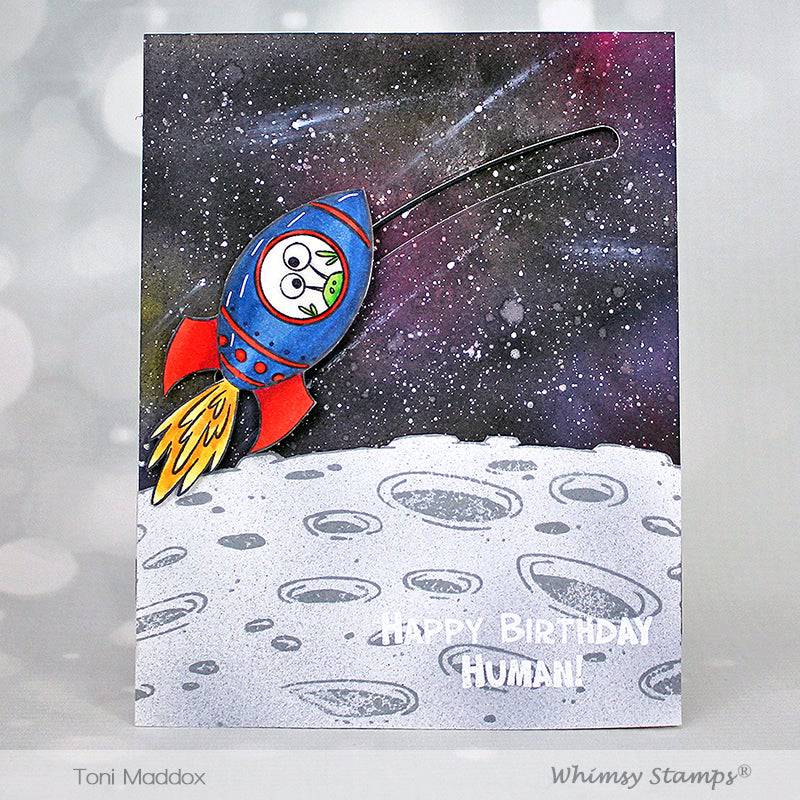 Over the Moon Clear Stamps - Whimsy Stamps