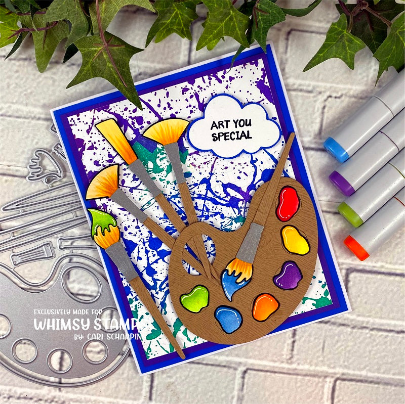 **NEW Paint and Palette Die Set - Whimsy Stamps