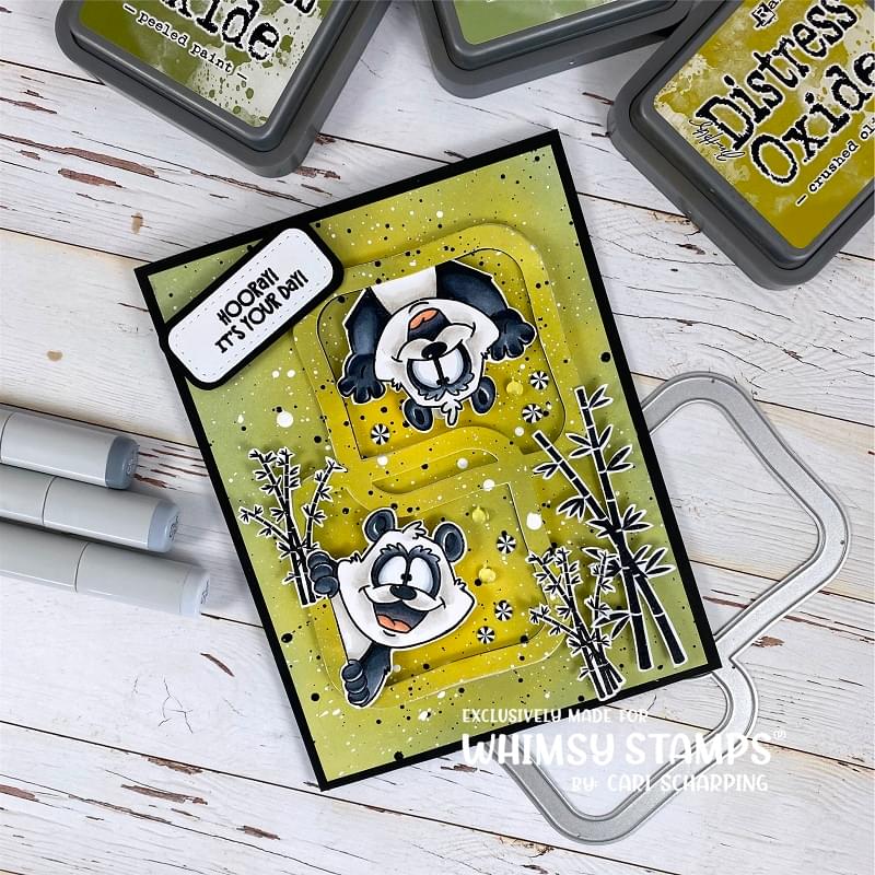 **NEW Panda Peekers Clear Stamps - Whimsy Stamps